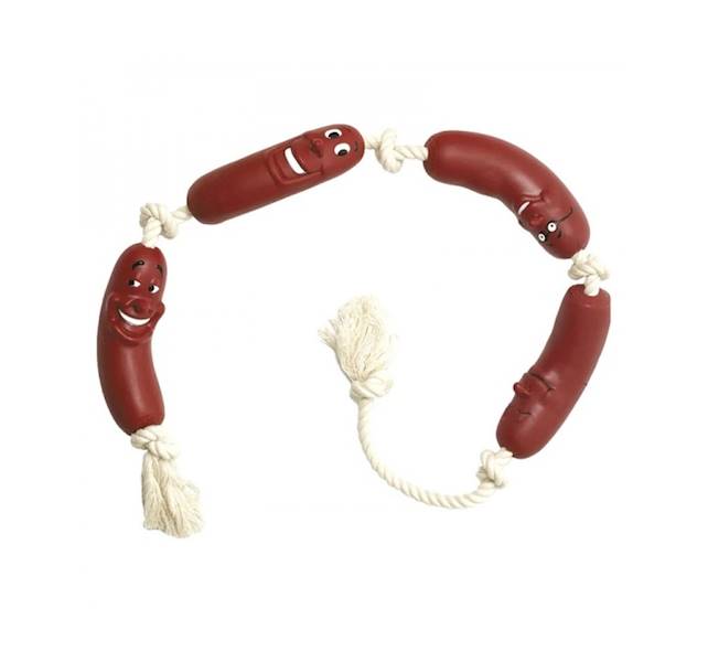 TRIXIE KIELBASA GRYZAK ZE SZNUREM 11cm