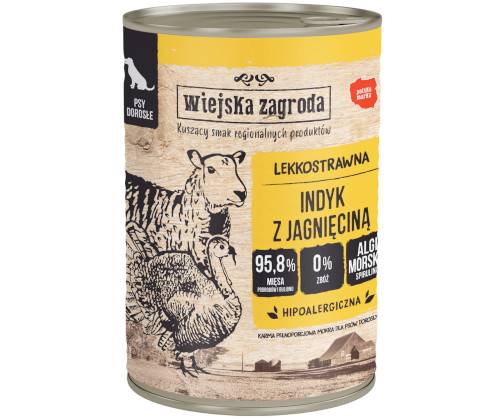 WIEJSKA ZAGRODA INDYK Z JAGNIĘCINĄ 400G