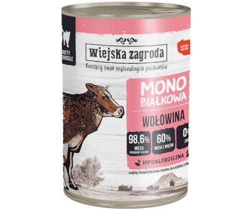WIEJSKA ZAGRODA KOT MONO WOŁOWINA 400G