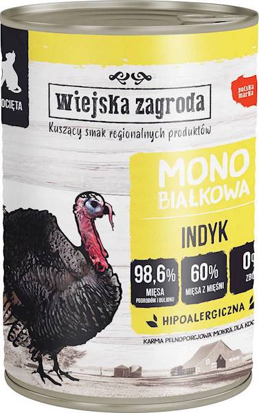 WIEJSKA ZAGRODA KOT MONO INDYK 400G