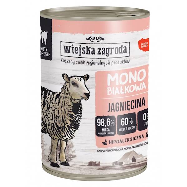 WIEJSKA ZAGRODA MONO KOT JAGNIĘCINA 400G