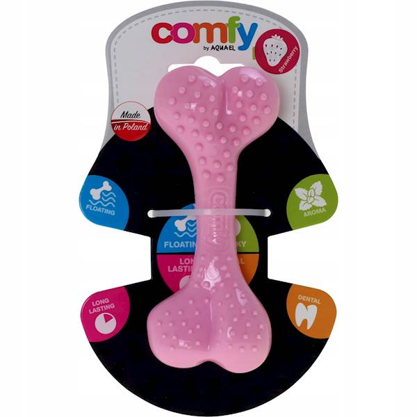 COMFY DENTAL BONE 8,5CM STRAWBERRY