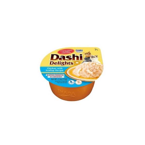 INABA CAT DASHI CHICKEN SCALLOP 70G