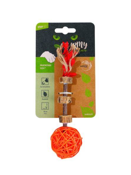 ZABAWKA KOT CHARMY AMULET POMARAŃCZOWY