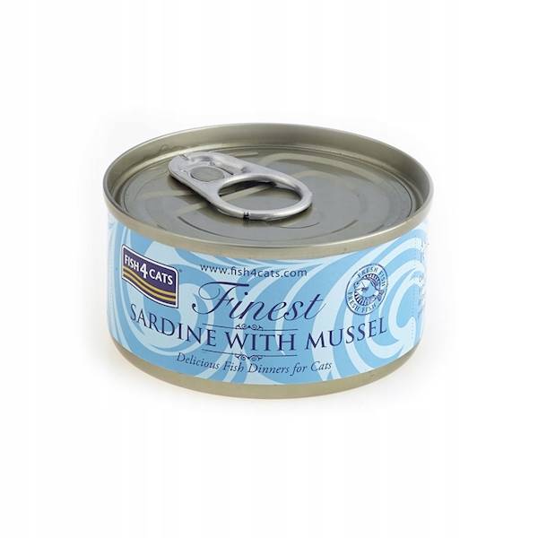 FISH4CATS SARDYNKA Z MAŁŻAMI 70G