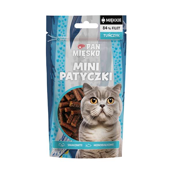 PAN MIĘSKO MINI PATYCZKI TUŃCZYK 50G