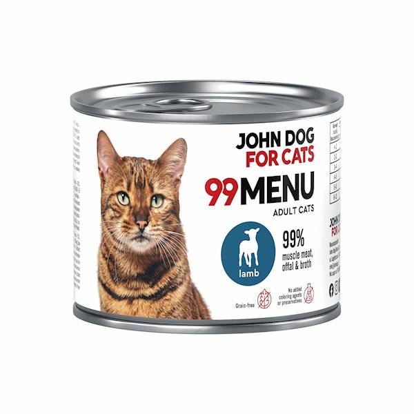 JOHN DOG 99 MENU KOT JAGNIĘCINA 200 G