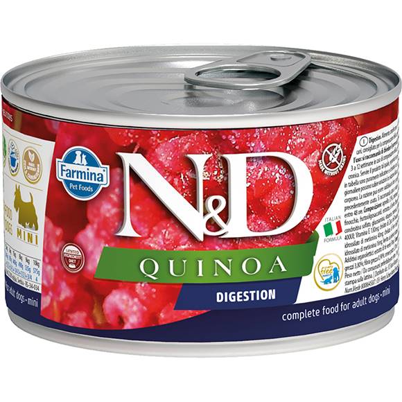 N&D DOG QUINOA DIGESTION MINI 140G