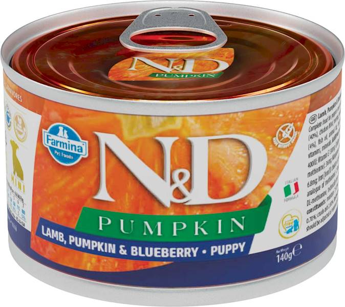 N&D DOG LAMB & PUMP & BLUEB. PUPPY 140G