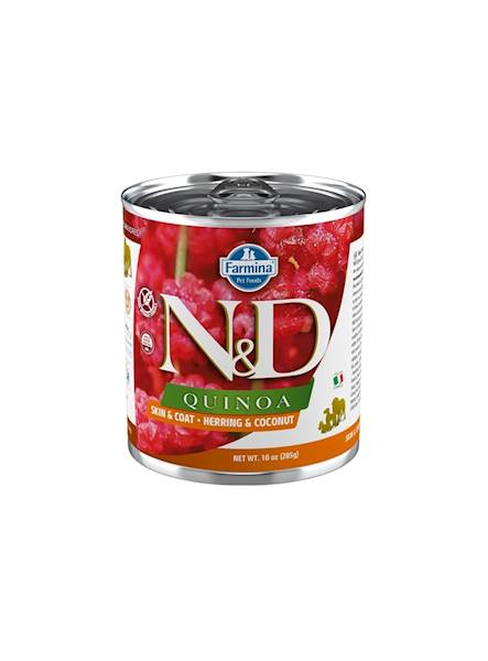 N&D DOG QUINOA HERRING & COCONUT 285G