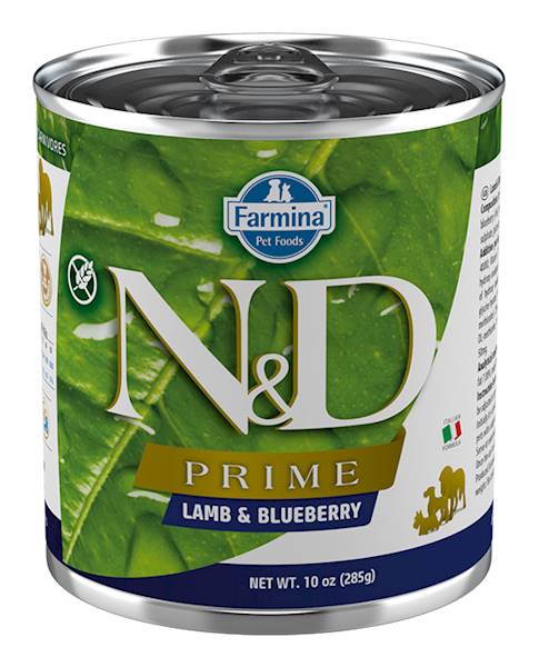N&D DOG PRIME LAMB & BLUEBERRY 285G