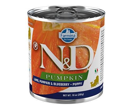 N&D DOG LAMB & PUMP & BLUEB. PUPPY285 G