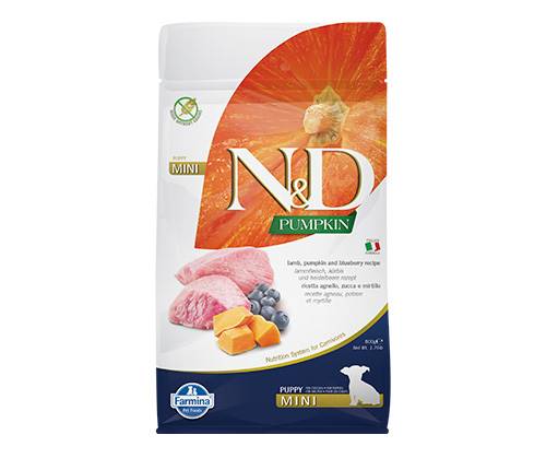 N&D DOG PUMPKIN LAMB & BLUEBERRY PUPPY 800G