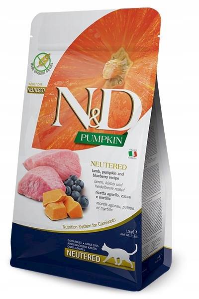 N&D PUMPKIN CAT LAMB & BLUEBERRY NEUTERED 300G