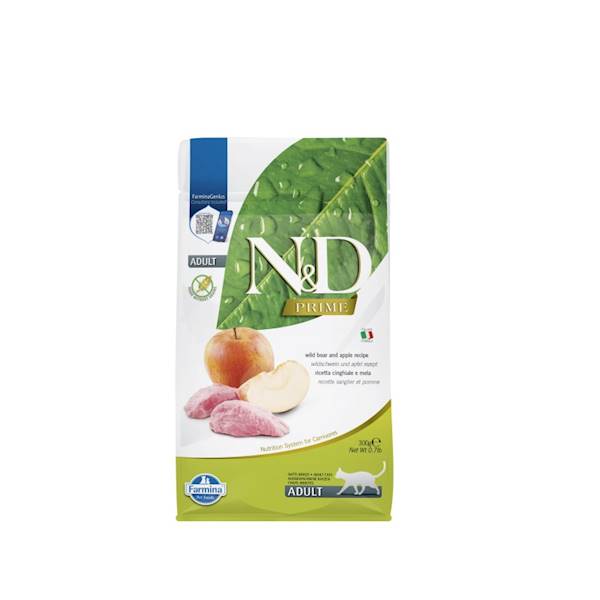 N&D PRIME CAT BOAR & APPLE ADULT 300G