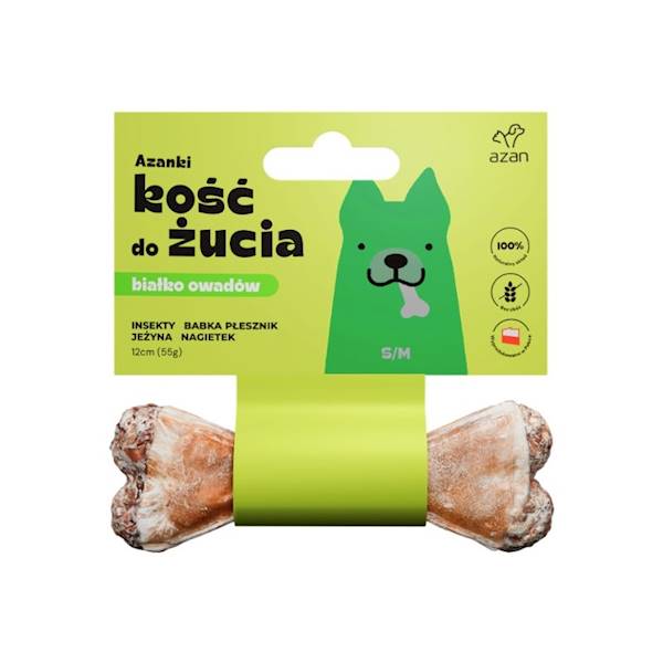 AZANKI KOSC Z INSEKTAMI I JEŻYNĄ S/M 12CM