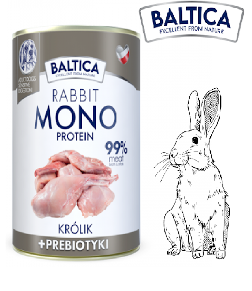BALTICA MONO KRÓLIK 400G PIES