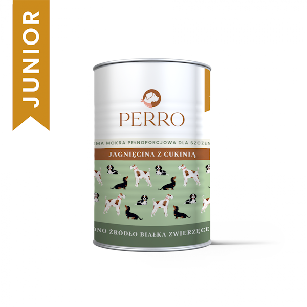PERRO JUNIOR JAGNIĘCINA Z CUKINIĄ 400G