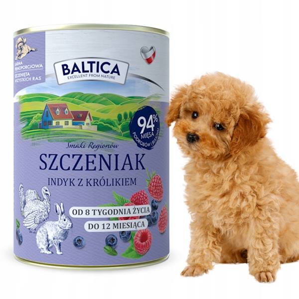 BALTICA INDYK Z KRÓLIKIEM SZCZENIAK 400G
