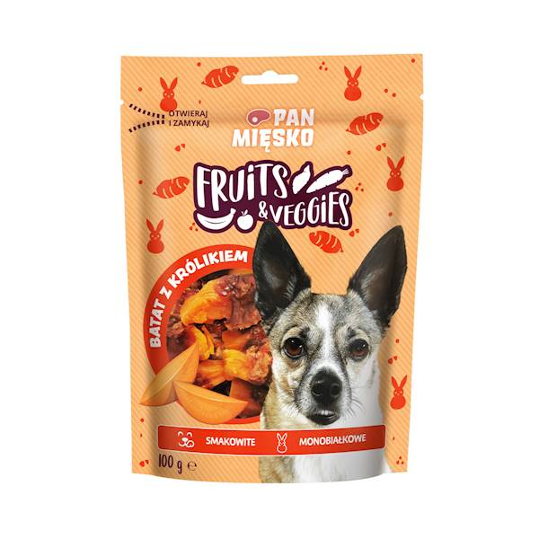 PAN MIĘSKO BATAT Z KRÓLIKIEM 100G