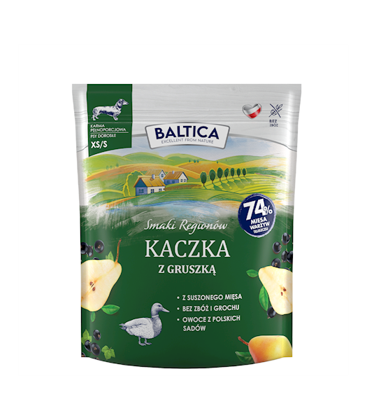 BALTICA KACZKA Z GRUSZKA XS/S 1KG