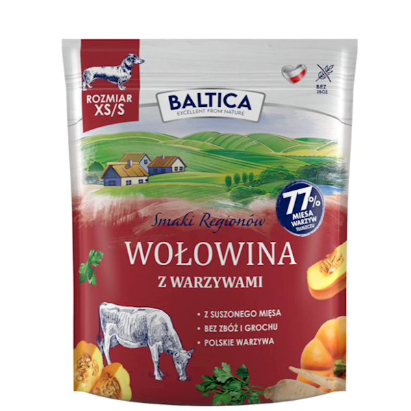 BALTICA WOŁOWINA Z WARZYWAMI XS/S 1KG