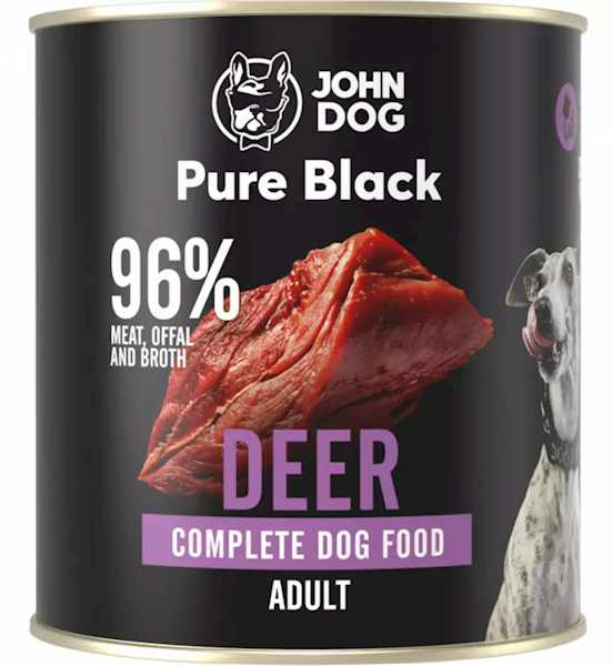 JOHN DOG PURE BLACK JELEŃ 800G ADULT