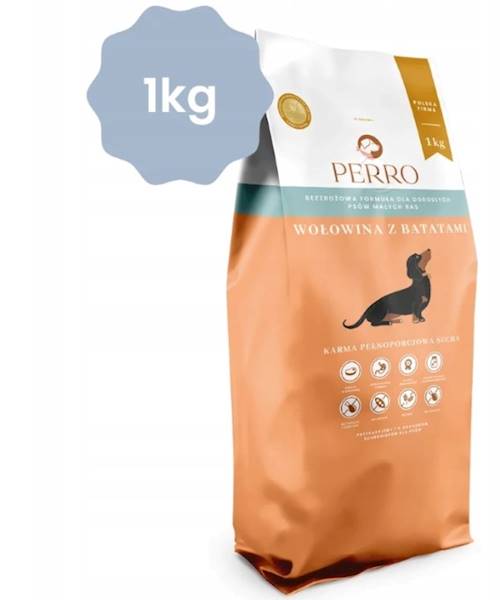 PERRO WOŁOWINA Z BATATAMI 1KG