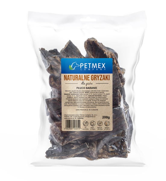 PETMEX SUSZONE PŁUCO BARANIE PRZYSMAK 200G
