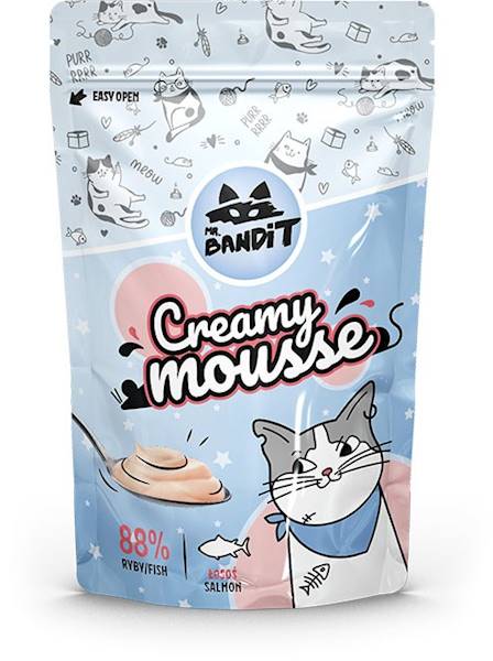 Mr. Bandit Creamy mousse łosoś 60g