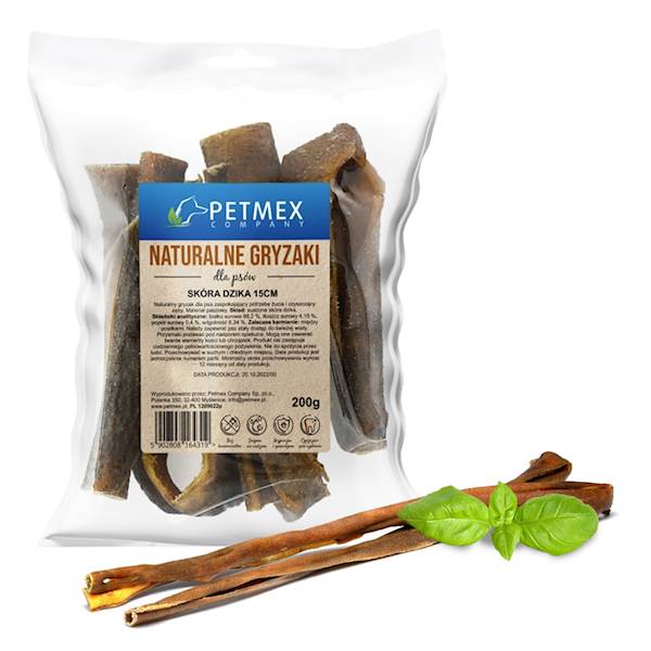 PETMEX SKÓRA DZIKA 15CM 200G