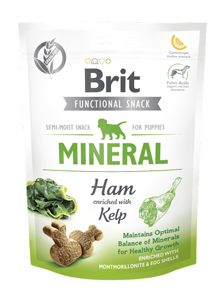 BRIT CARE SNACK MINERAL HAM PUPPY 150G