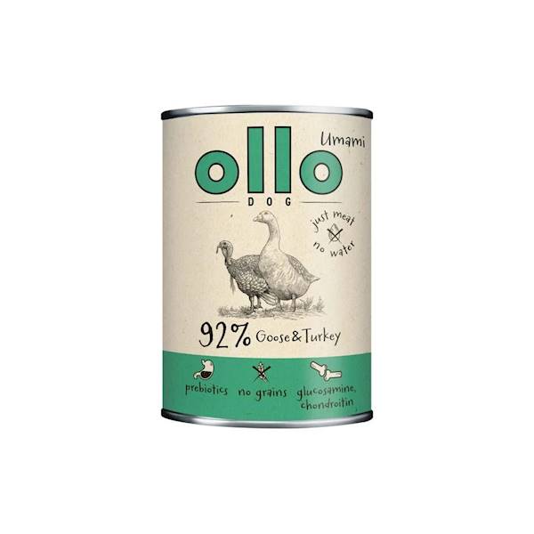 OLLO GĘŚ Z INDYKIEM 400G