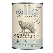 OLLO PUPPY WOŁOWINA Z ŻWACZAMI 400G