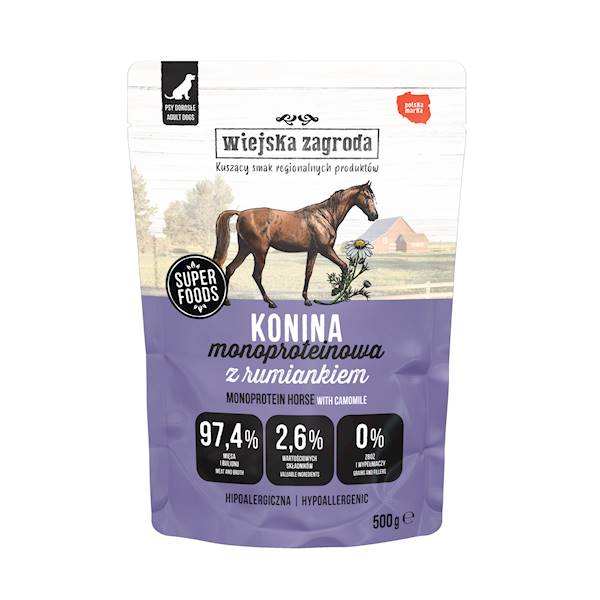 WIEJSKA ZAGRODA PIES MONO KONINA 500G