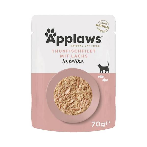 APPLAWS FILET TUŃCZYK Z ŁOSOSIEM BULION 70G