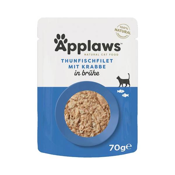 APPLAWS FILET TUŃCZYKA Z KRABEM BULION 70G