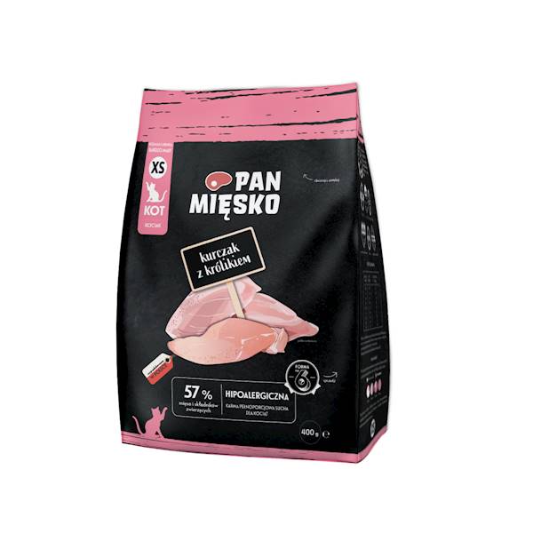 PAN MIĘSKO KURCZAK Z KRÓLIKIEM KOCIAK 400G