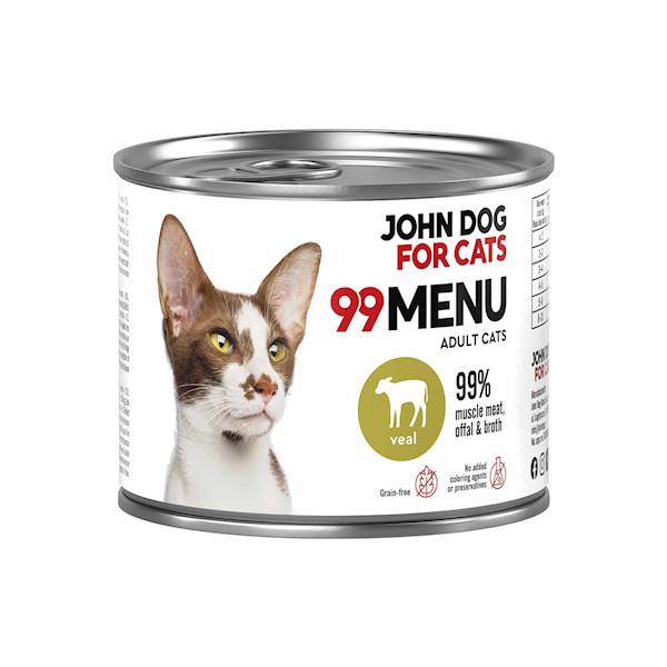 JOHN DOG CATS 99 MENU CIELĘCINA 200G