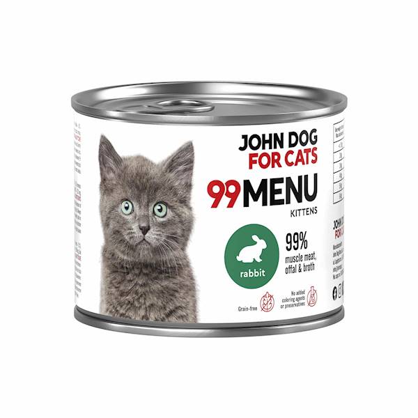 JOHN DOG 99 MENU KRÓLIK DLA KOCIĄT 200G