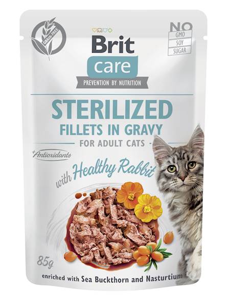 BRIT CARE SASZETKA 85G KOT STERIL KRÓLIK