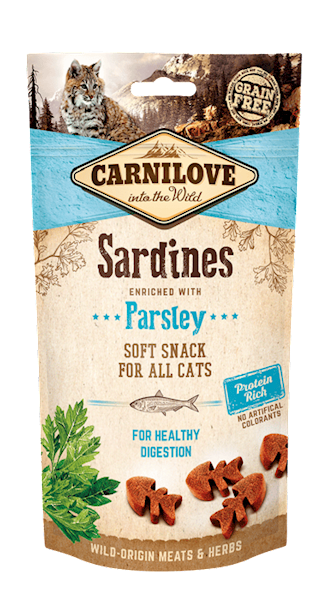 CARNILOVE CAT SOFT SNACK SARDINE PARSLEY 50G