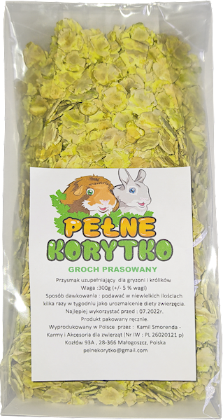 PEŁNEKORYTKO GROCH PRASOWANY 300G