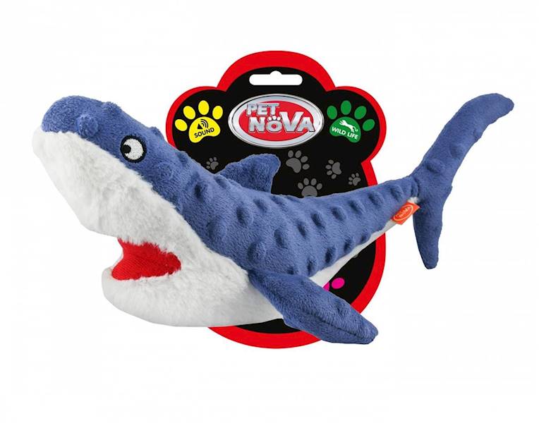 PET NOVA ZABAWKA DLA PSA PLUSZ PISZCACA SHARK 35CM PLU-SHARK