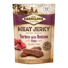 CARNILOVE JERKY TURKEY WITH VENISON 100G