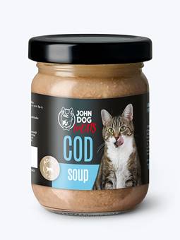 JOHN DOG FOR CATS ZUPKA DORSZ 100G