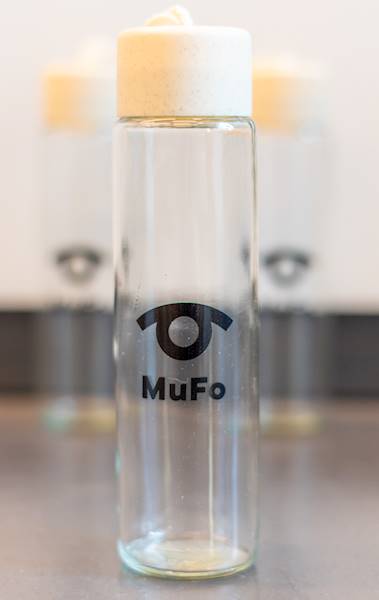 BUTELKA SZKLANA 350 ML LOGO MUFO 