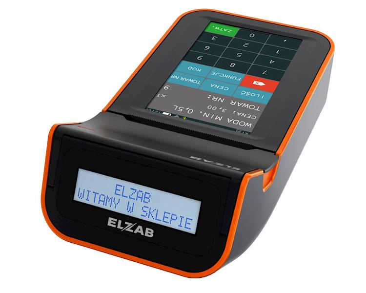 Kasa fiskalna EZLAB K10 online BT/WiFi czarny/pom
