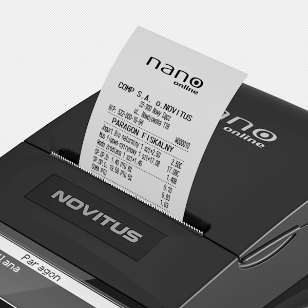 Kasa fiskalna NOVITUS NANO ONLINE 2.0