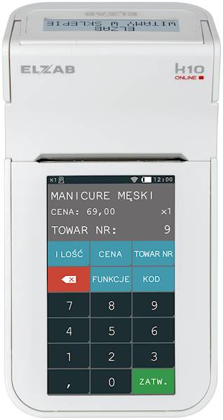 Kasa Elzab K10 online BT/WiFi róż/bia